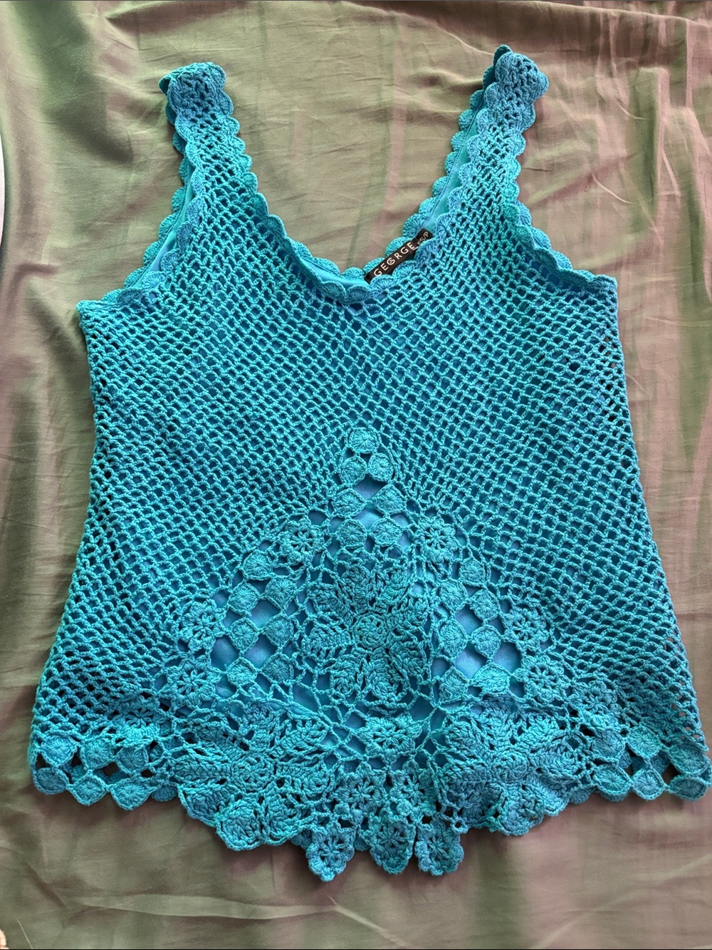 Vintage boho crochet top